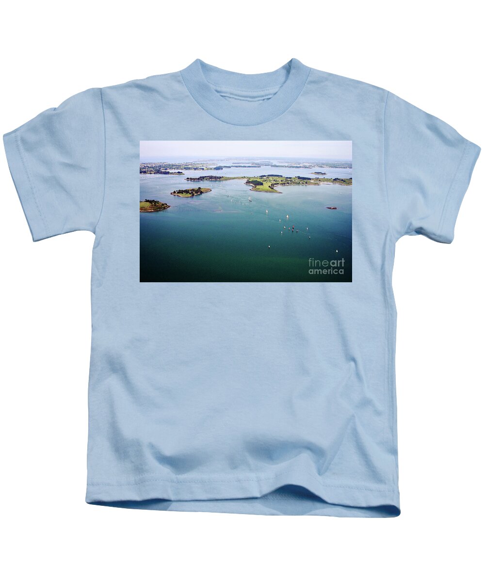 Ileauxmoines Kids T-Shirt featuring the photograph Ile Aux Moines by Frederic Bourrigaud