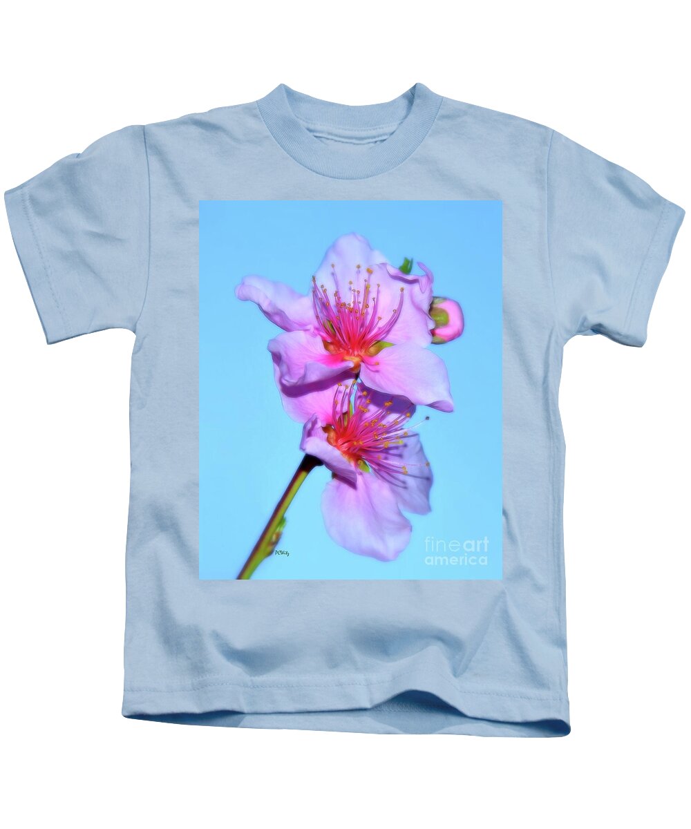 Just Peachy Flowers Kids T-Shirt featuring the photograph Just Peachy Flowers by Patrick Witz
