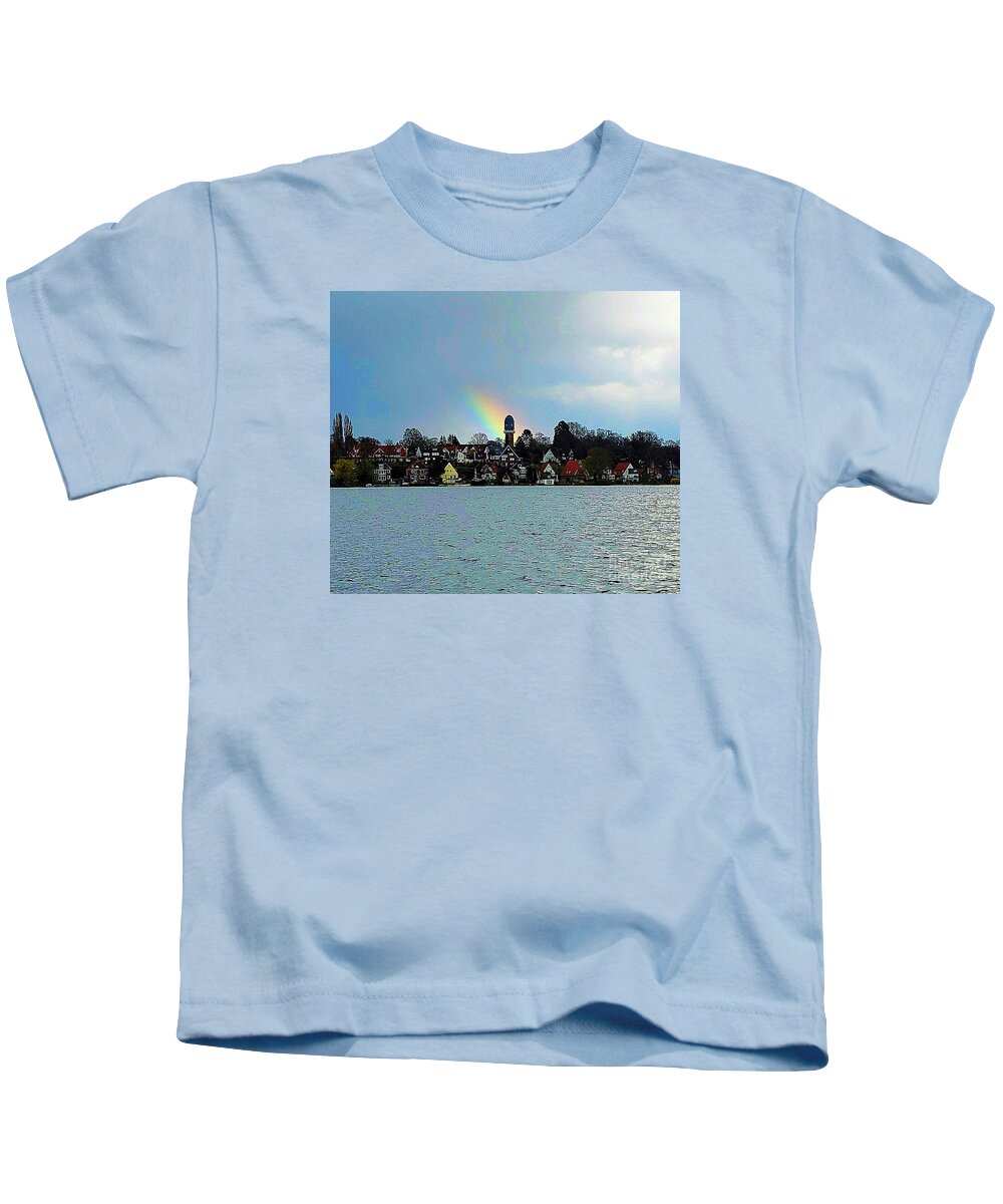 Landscape Kids T-Shirt featuring the photograph Landscape And Rainbow by Nomi Morina