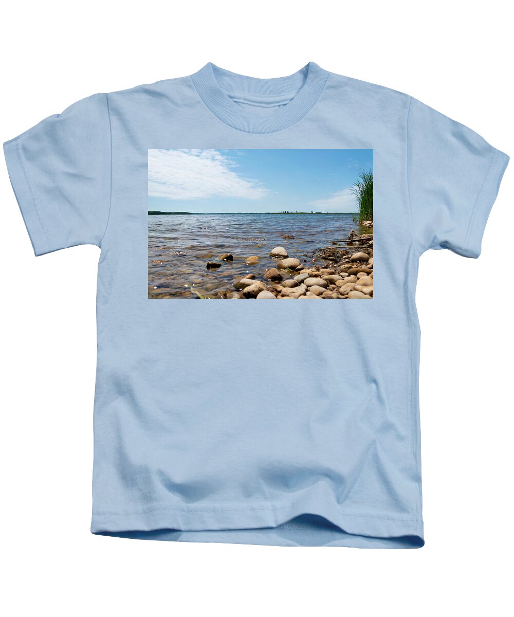 Luther Marsh Kids T-Shirt featuring the photograph Looking Out Over the Luther Marsh in Ontario by John Twynam