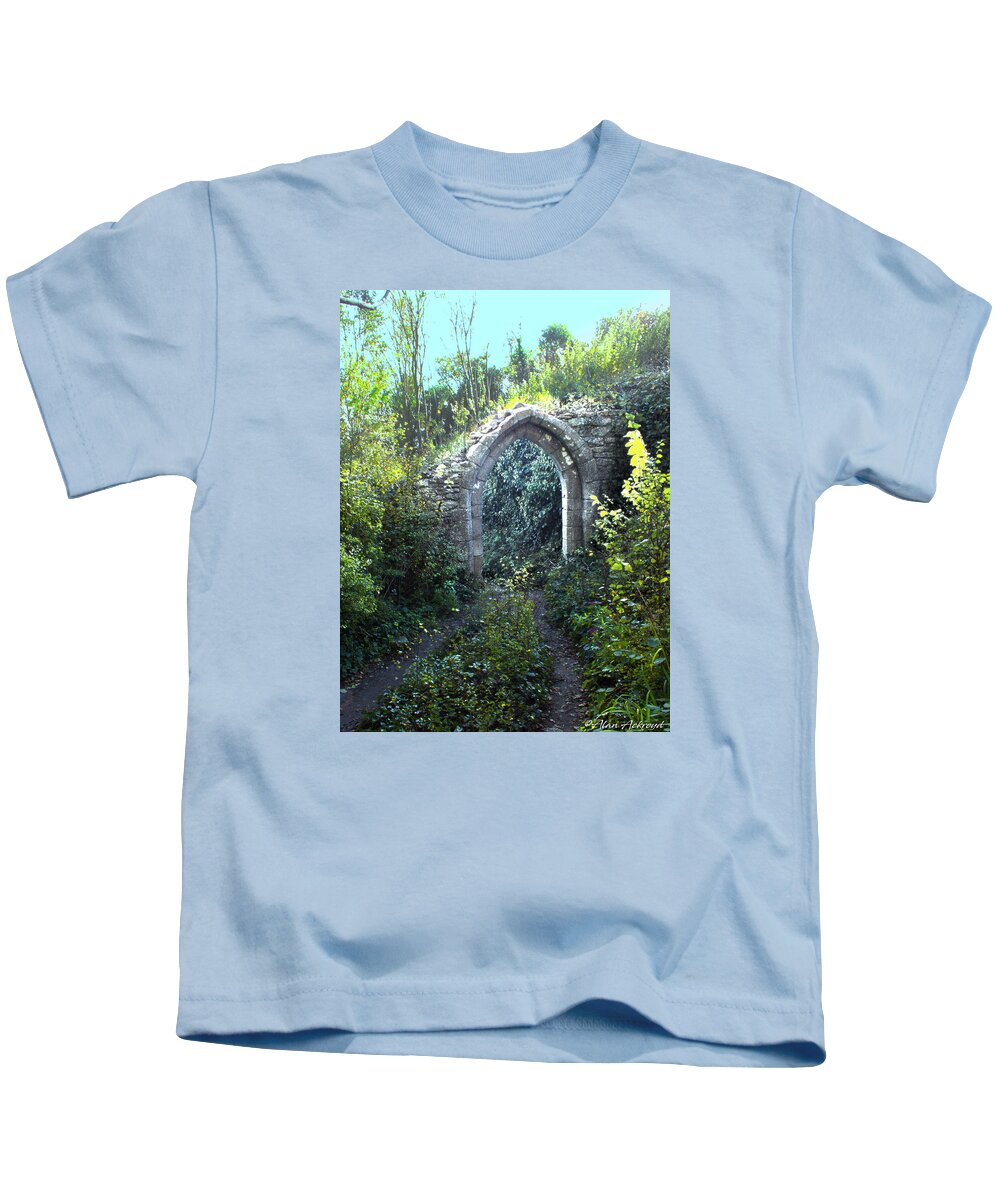 Ruin Kids T-Shirt featuring the photograph Woodland Archway Ruin by Alan Ackroyd