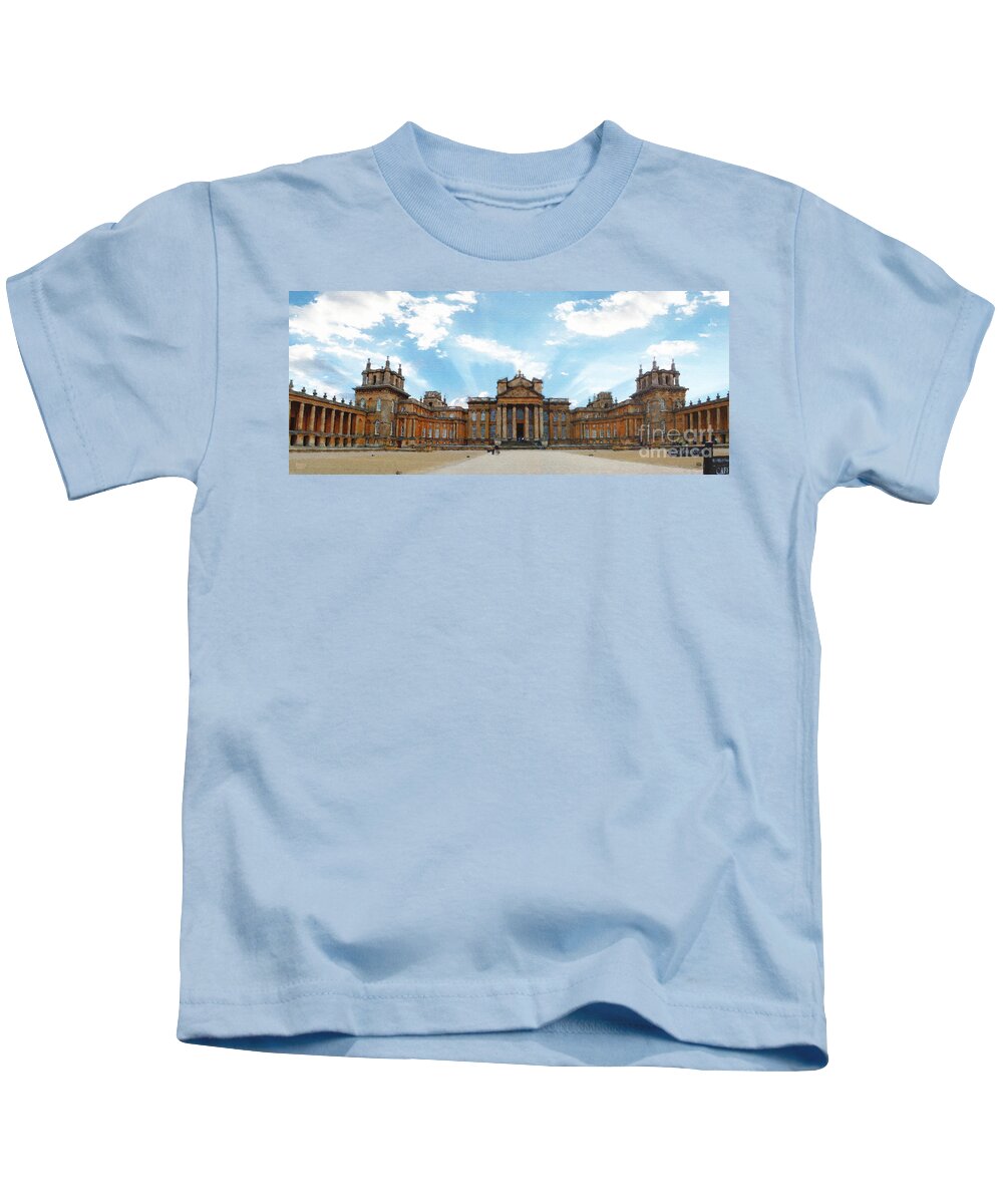 Blenheim Palace Kids T-Shirt featuring the photograph Morning at Blenheim Palace by Brian Watt