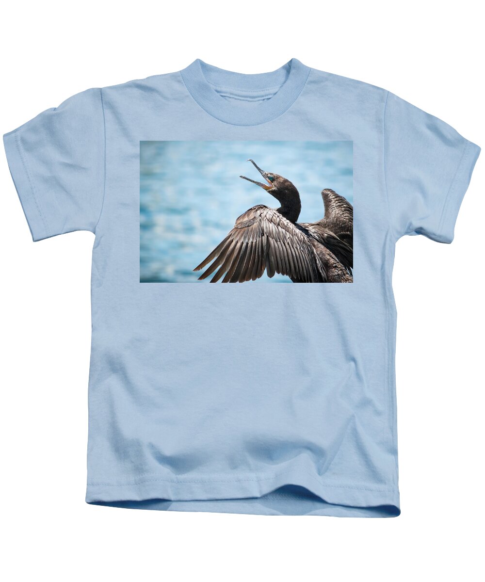 Neotropic Cormorant Kids T-Shirt featuring the photograph Neotropic Cormorant by Bonny Puckett