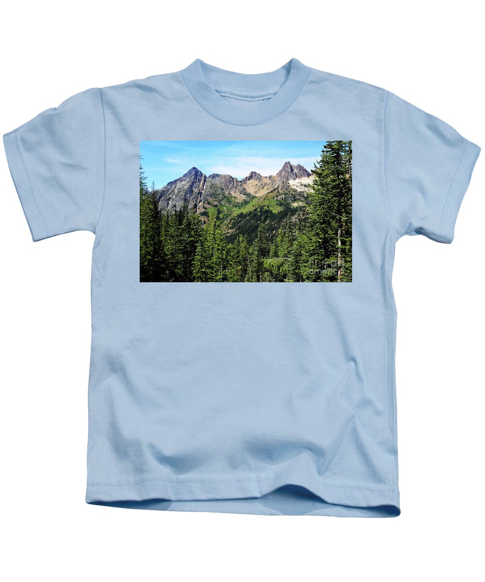 Mountains Kids T-Shirt featuring the photograph North Cascades by Sylvia Cook