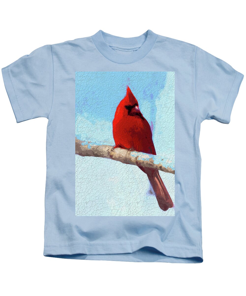 Northern Cardinal Kids T-Shirt by Reynaldo Williams - Pixels
