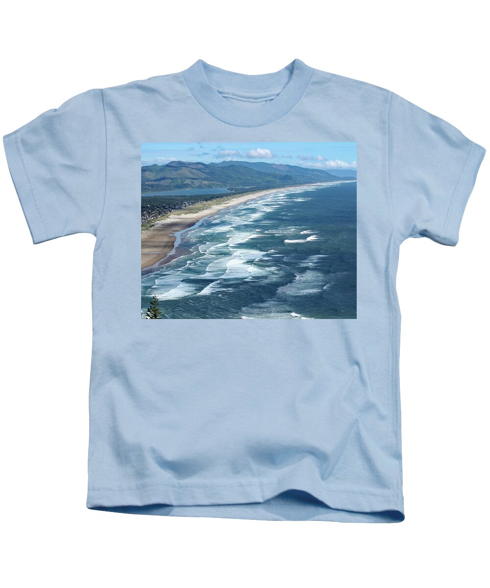 2016 Kids T-Shirt featuring the photograph Northern Oregon Coast by Gerri Bigler