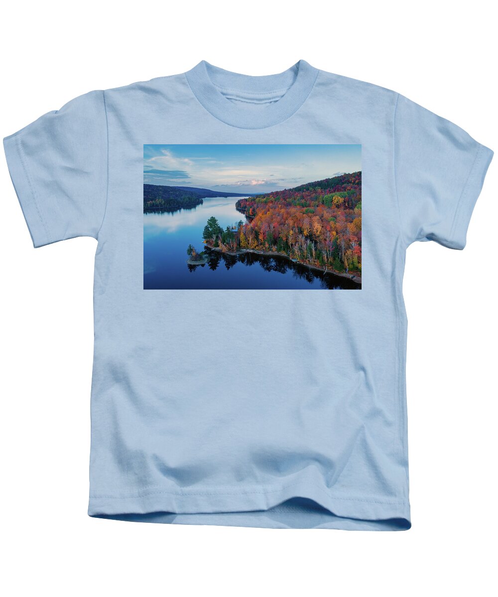Norton Pond Kids T-Shirt featuring the photograph Norton Pond Vermont by John Rowe