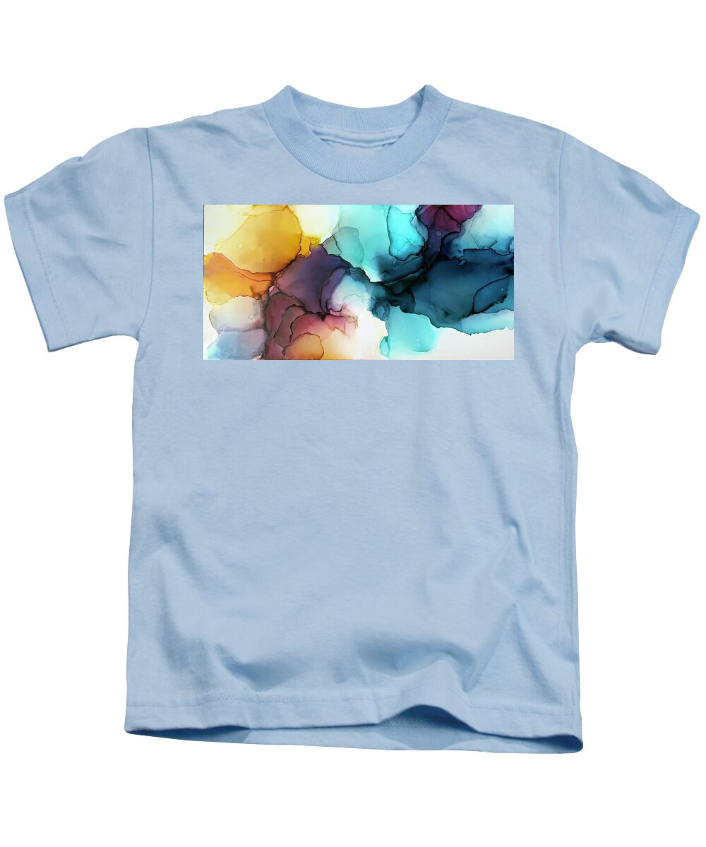 Abstract Kids T-Shirt featuring the painting Oblivion by Eric Fischer