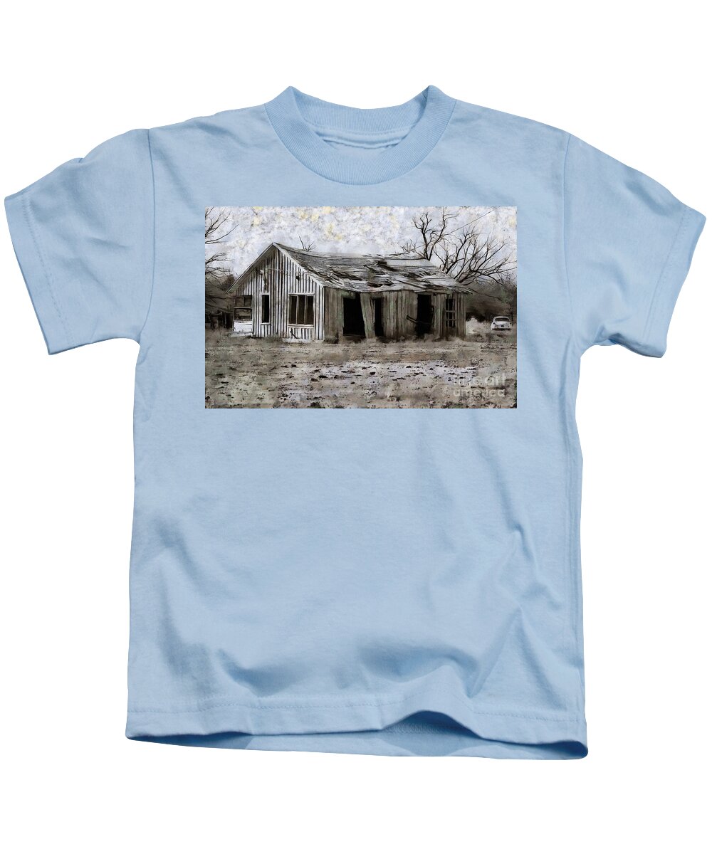 Building Kids T-Shirt featuring the photograph Old building #4 by Fran Woods