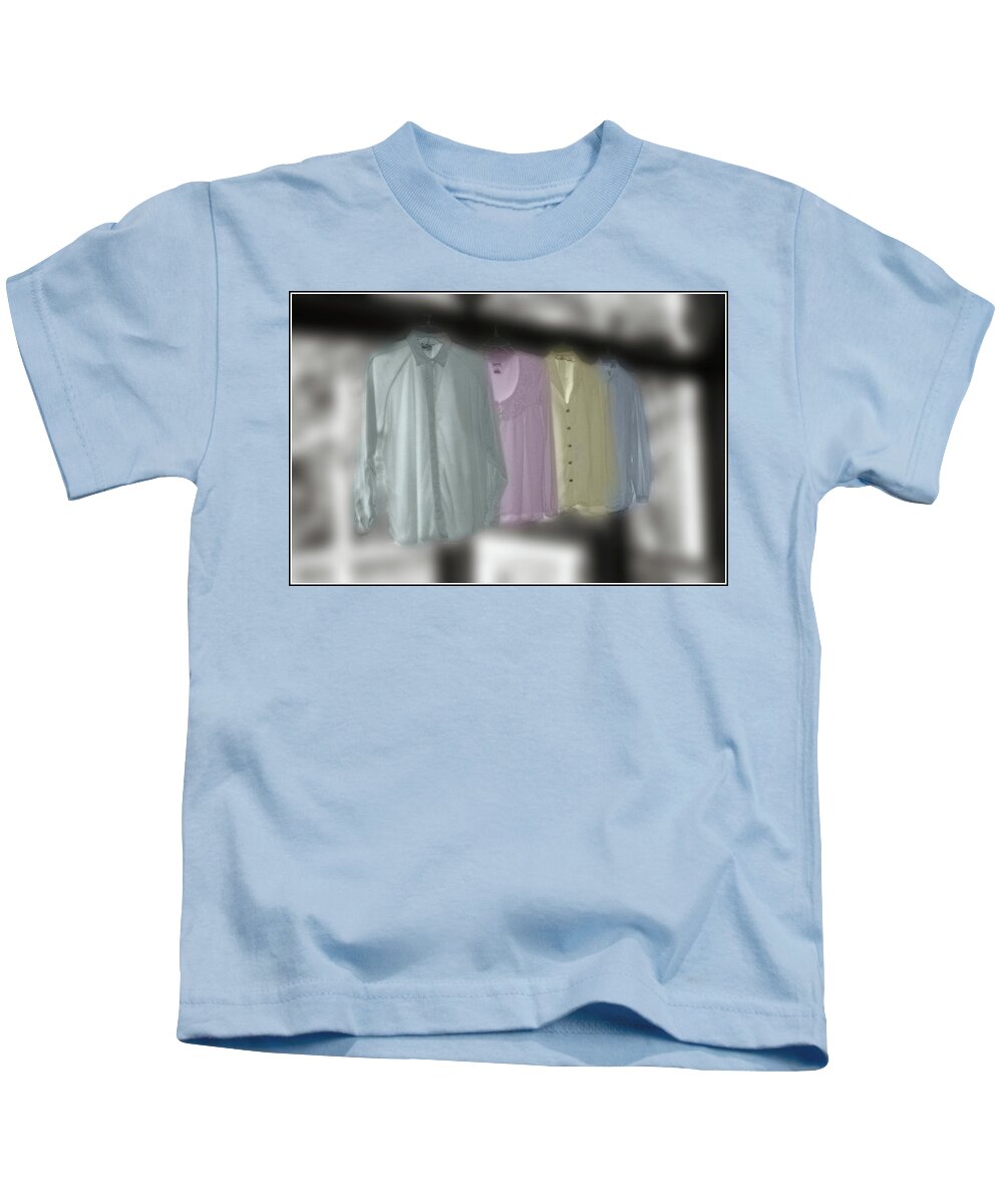 Shirts Kids T-Shirt featuring the photograph Painted Shirts by Wayne King