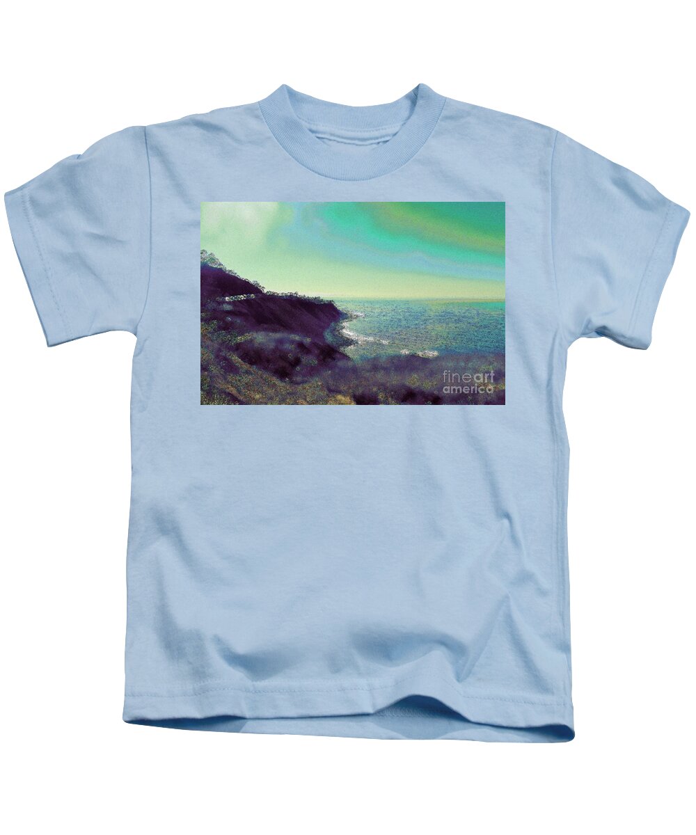 Palos Verdes Kids T-Shirt featuring the photograph Palos Verdes Peninsula View by Katherine Erickson