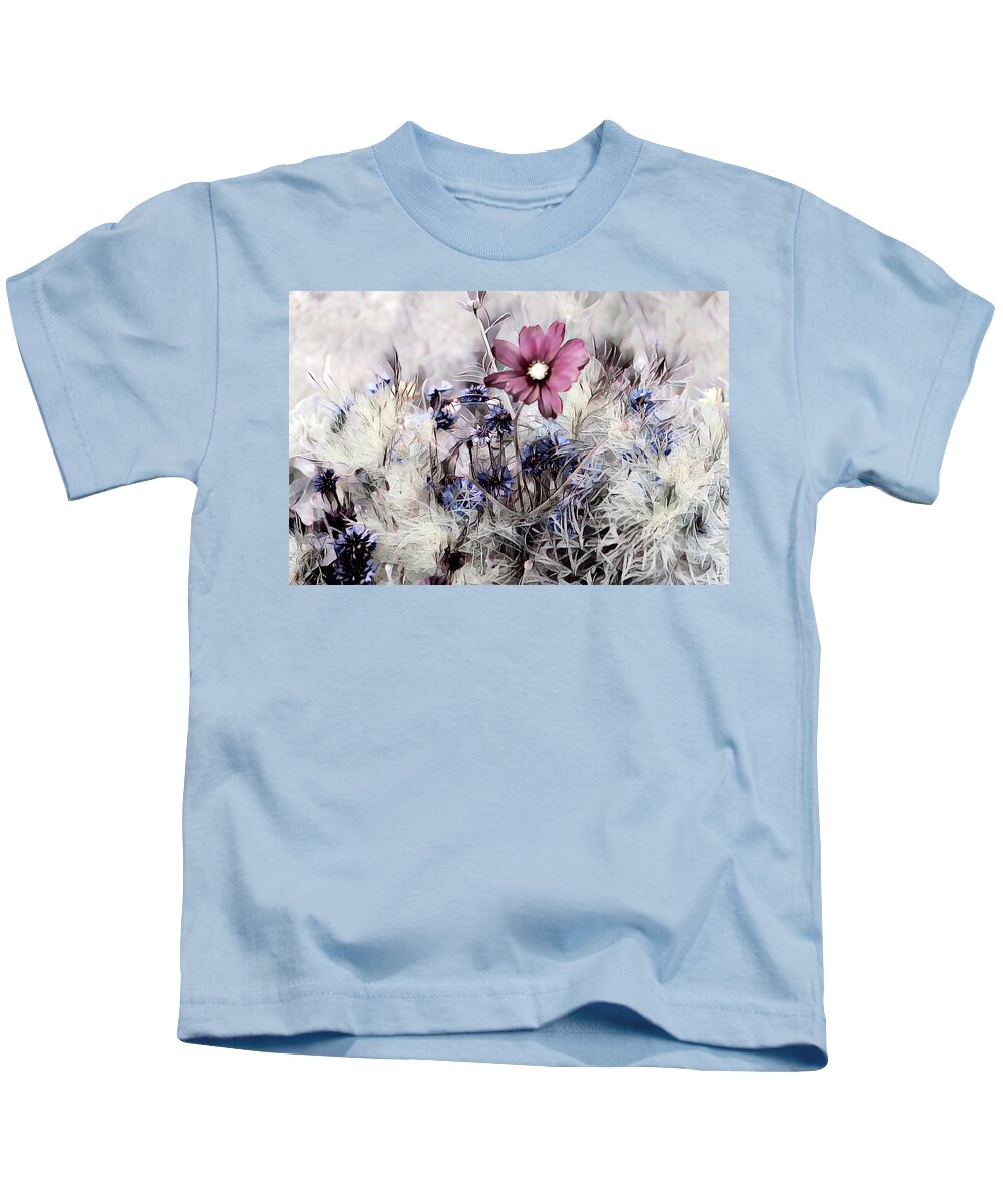 Flower Kids T-Shirt featuring the painting Red Flower by Patricia Piotrak