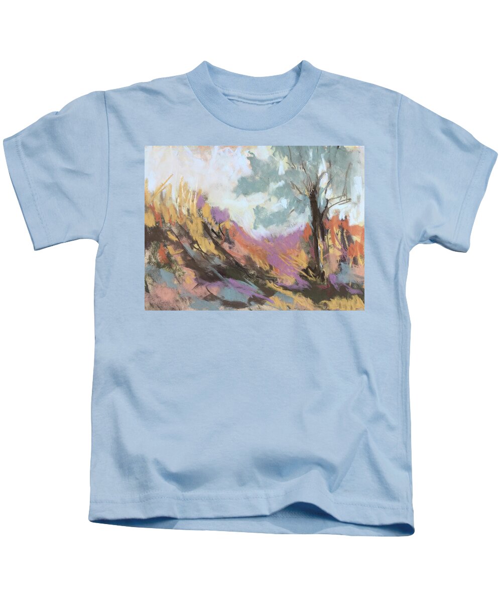 Civil War Fort Kids T-Shirt featuring the pastel Redoubt Brannan by Carol Berning