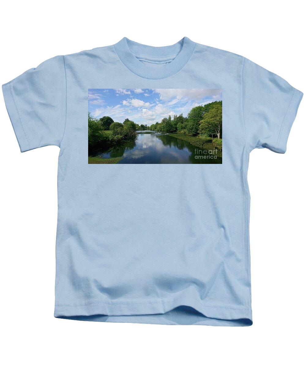 River Lee Kids T-Shirt featuring the photograph River Lee from Mardyke Bridge, Cork by Paul Boizot