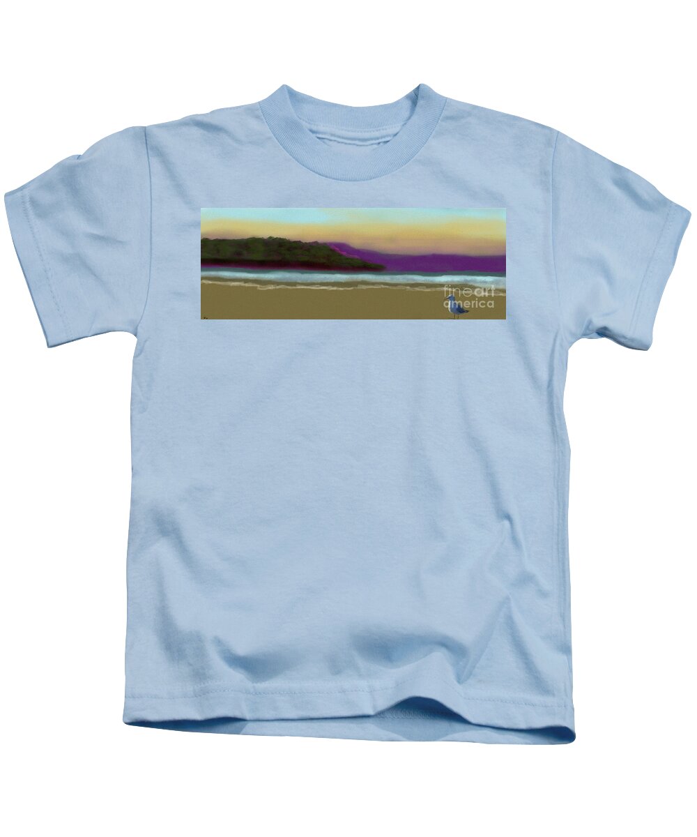 Sea Kids T-Shirt featuring the digital art Shellfish Bay 2 by Julie Grimshaw