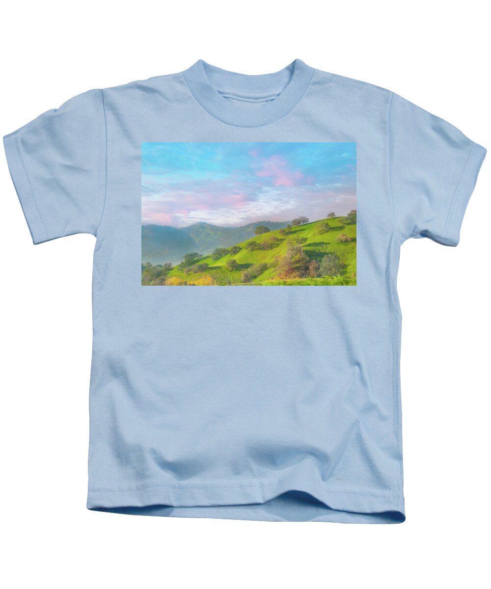 Landscape Kids T-Shirt featuring the photograph Spring Hill Morning by Patti Deters