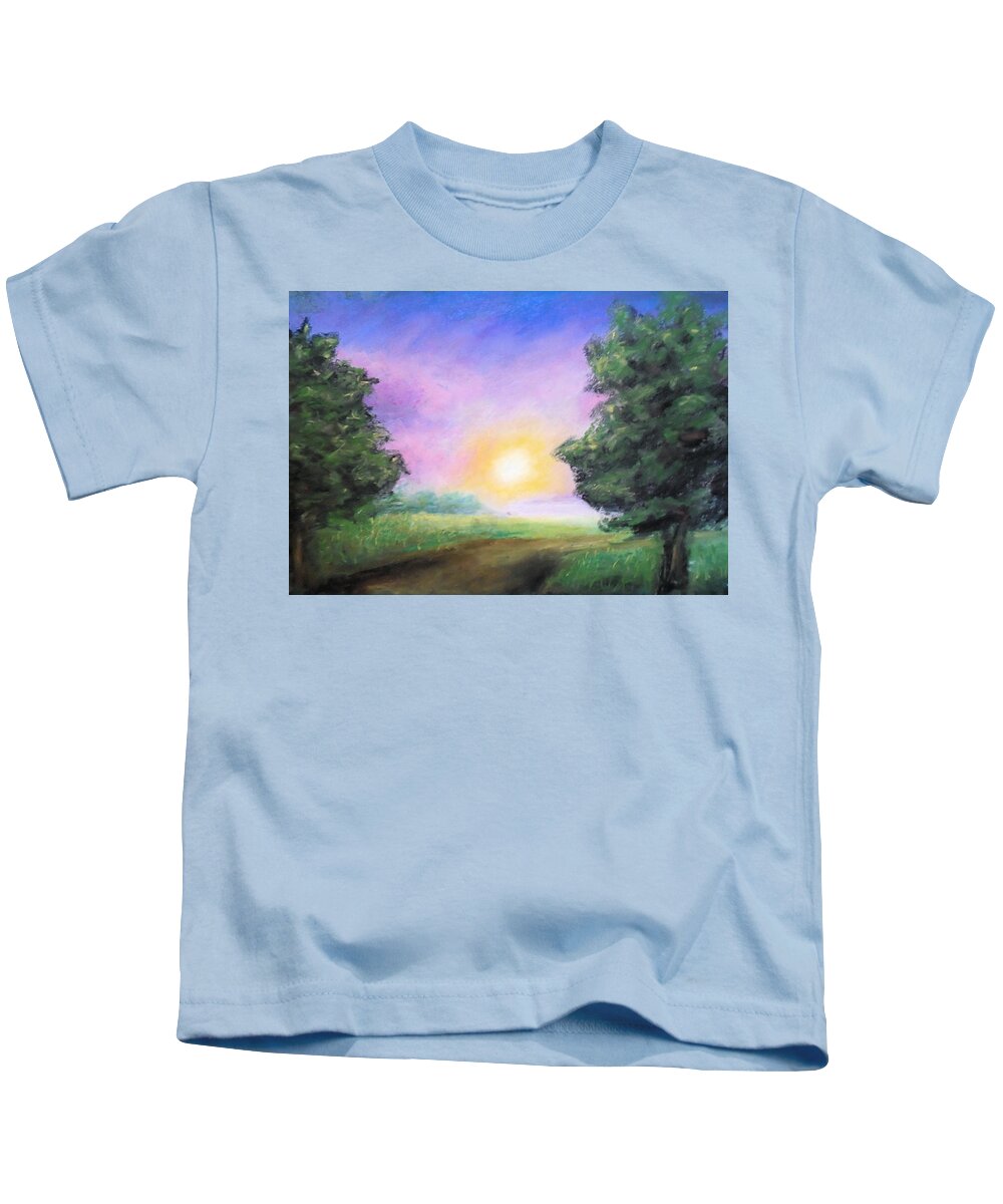 Summer Kids T-Shirt featuring the painting Sweet Summer Haze by Jen Shearer