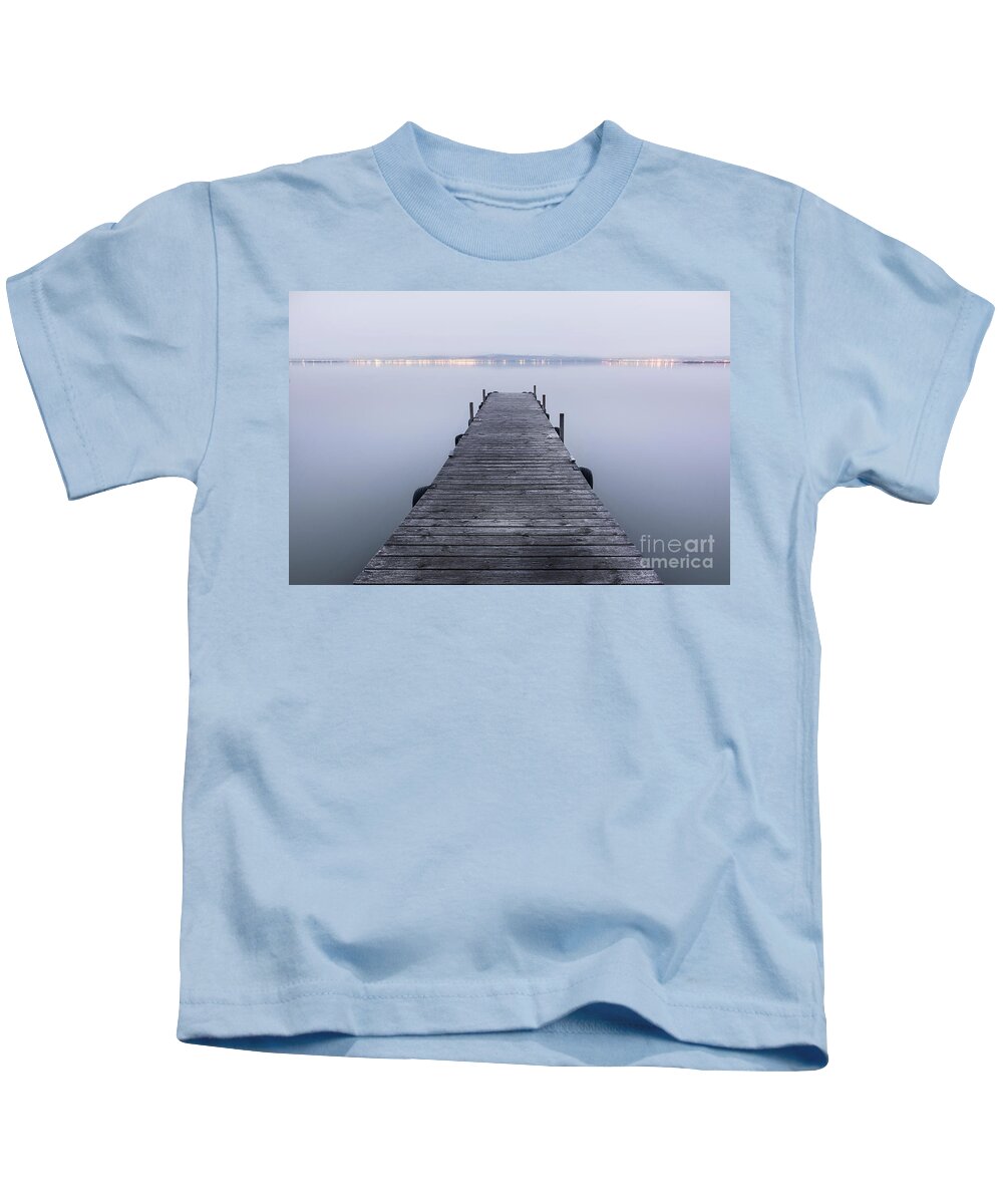 Photography Kids T-Shirt featuring the photograph The pier by Vicente Sargues