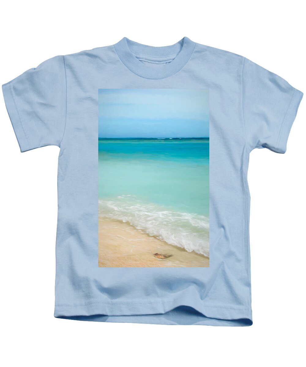 Ocean Kids T-Shirt featuring the photograph The Tranquil Sea by Susan Hope Finley