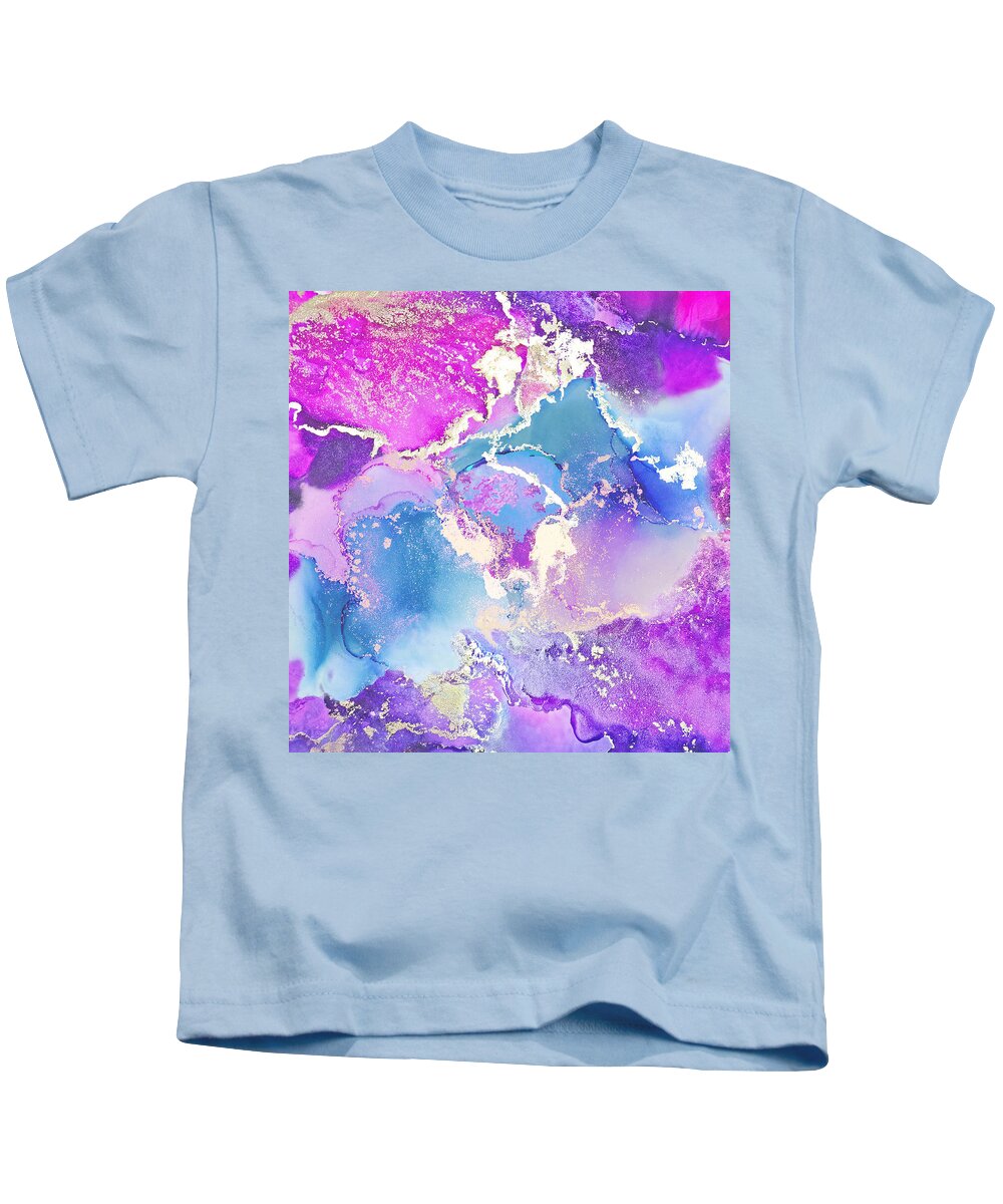 Magenta Kids T-Shirt featuring the digital art Uplifting by Linda Bailey