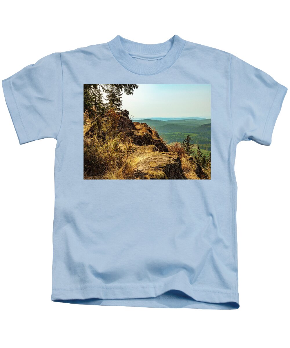 Landscapes Kids T-Shirt featuring the photograph Valley Views by Claude Dalley