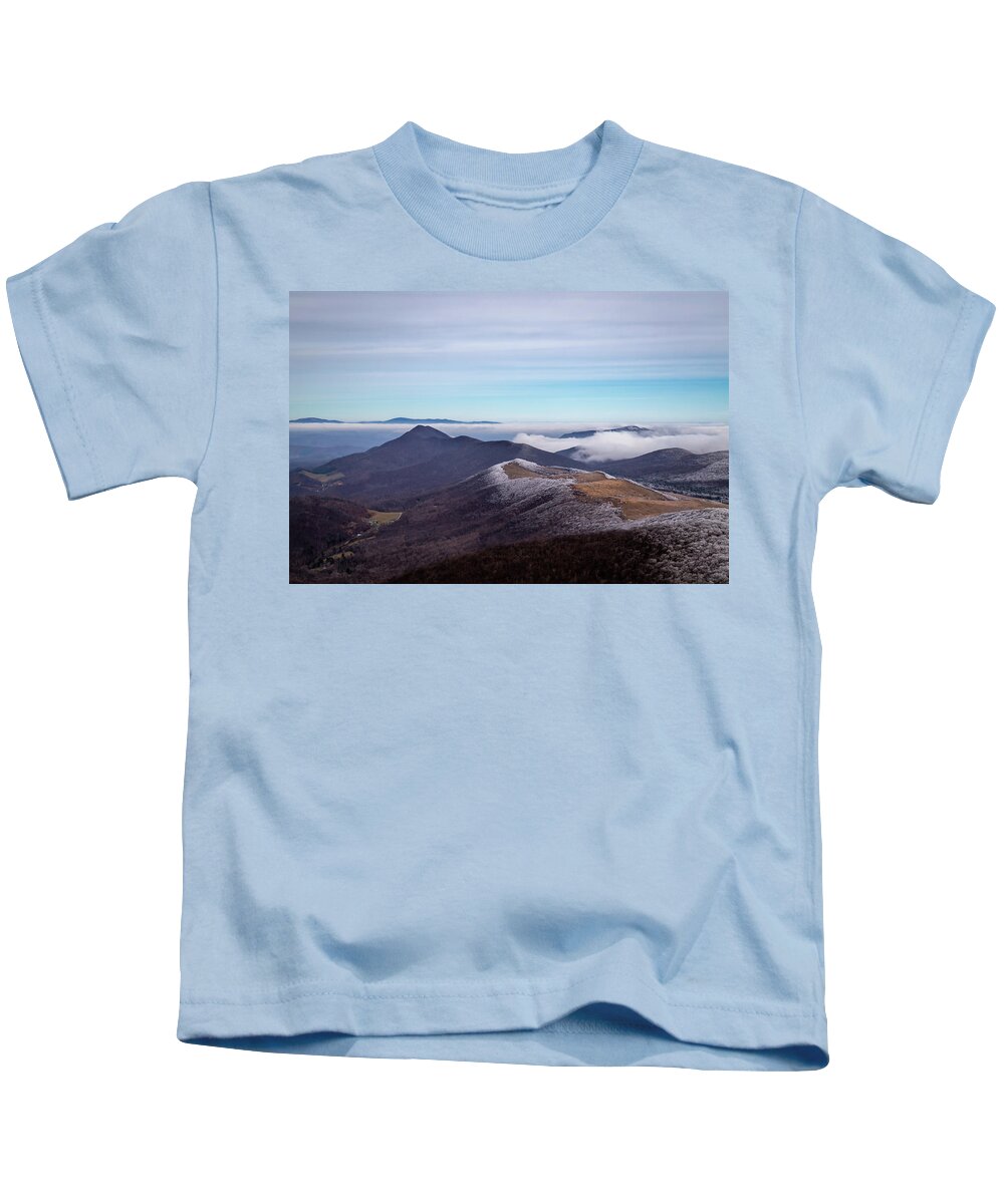Trees Kids T-Shirt featuring the photograph View from the Top by Cindy Robinson