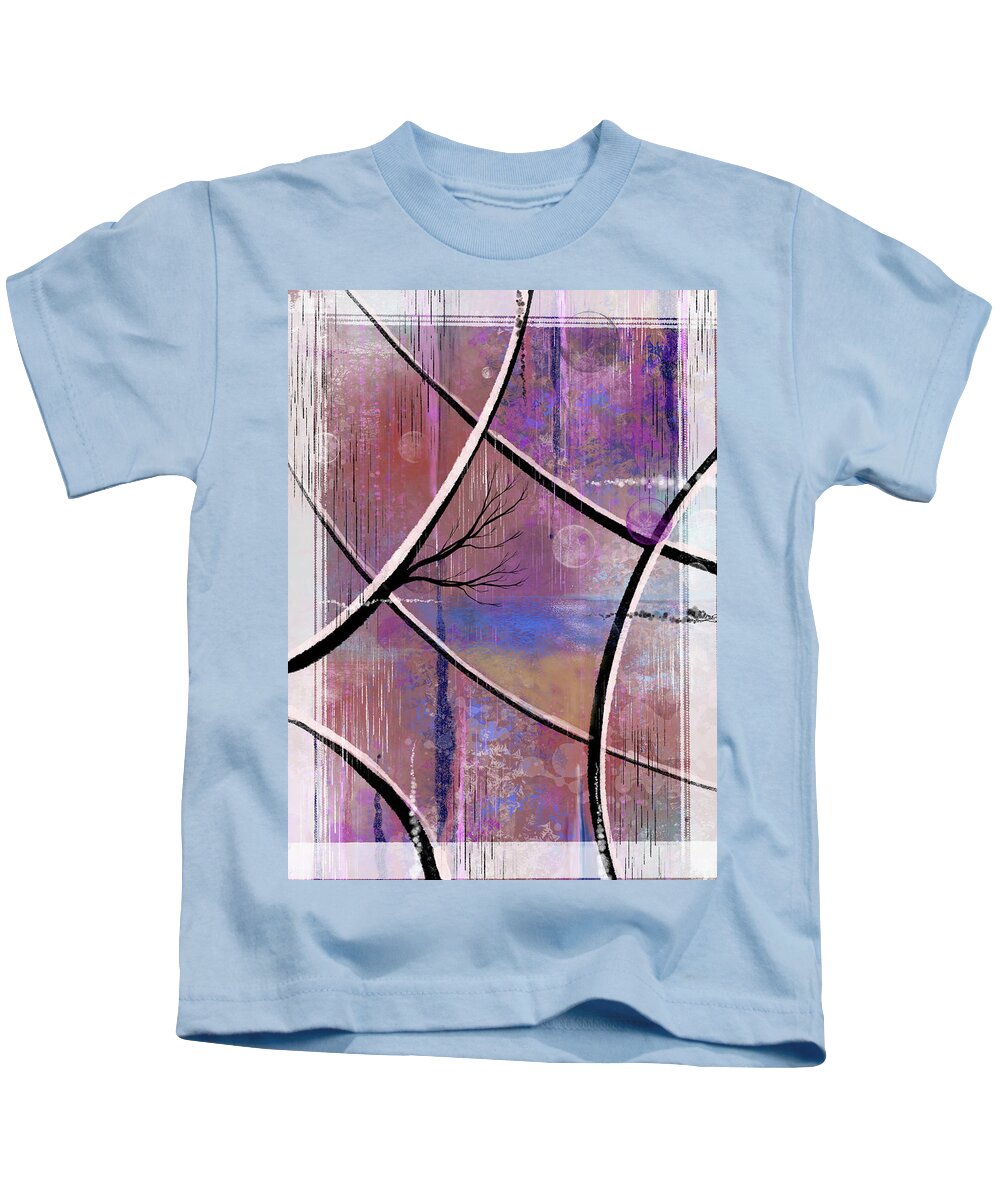 Digital Kids T-Shirt featuring the painting What lies beneath by Art by Gabriele