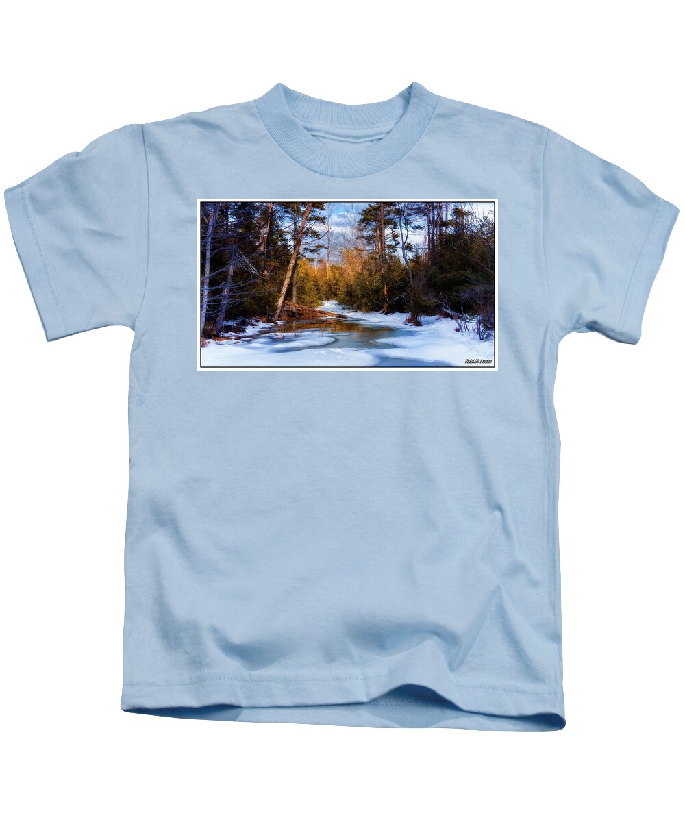 Air Kids T-Shirt featuring the digital art Winter Wonderland by Ken Morris