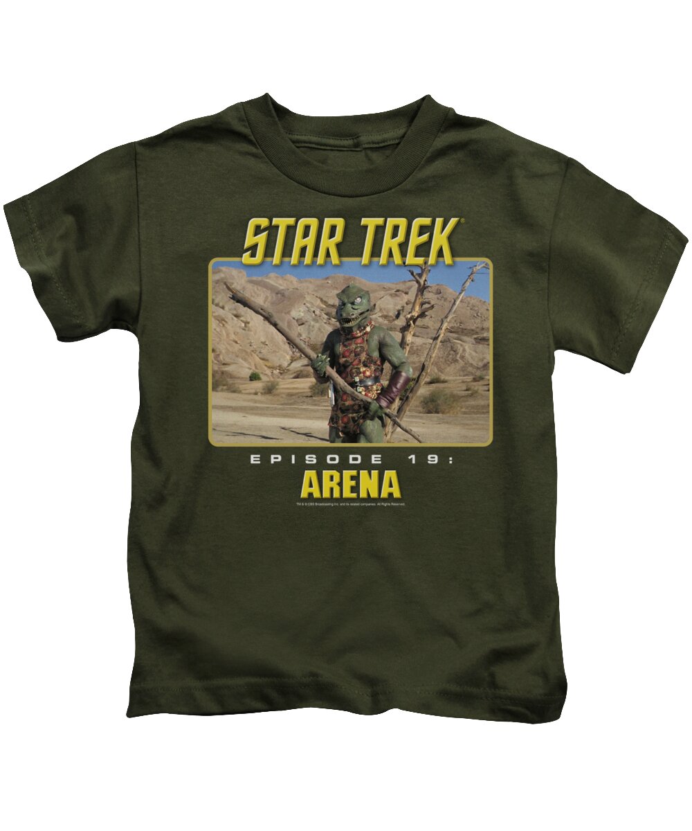 Star Trek Kids T-Shirt featuring the digital art St Original - Arena by Brand A