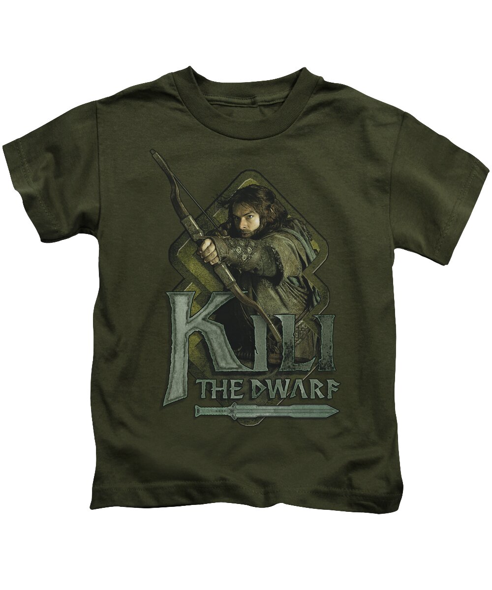 The Hobbit Kids T-Shirt featuring the digital art The Hobbit - Kili by Brand A