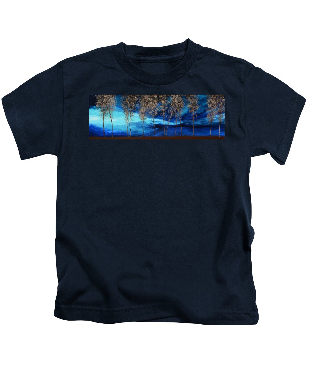 Storm Kids T-Shirt featuring the painting Brewing Storm by Linda Bailey