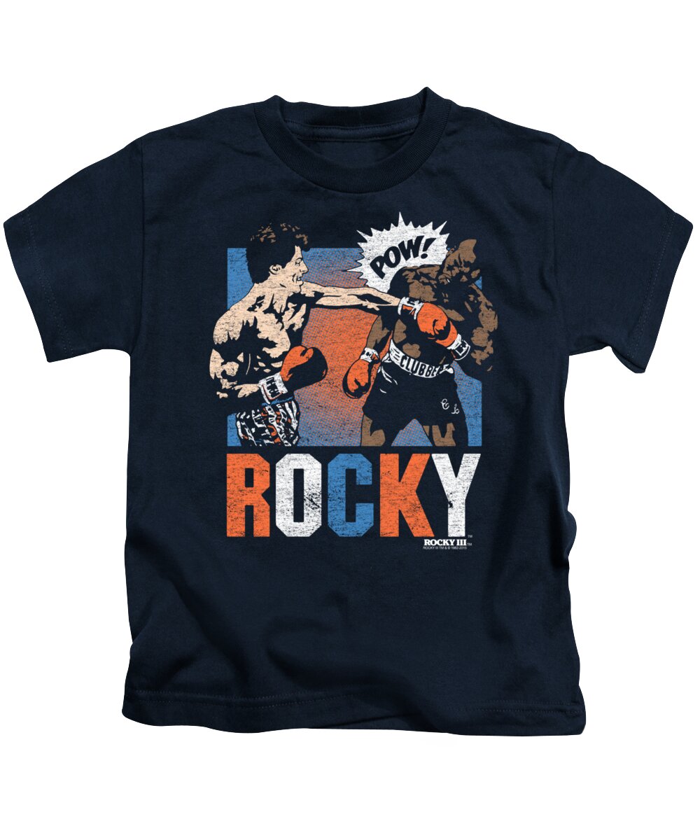  Kids T-Shirt featuring the digital art Rocky - Rocky Pow by Brand A