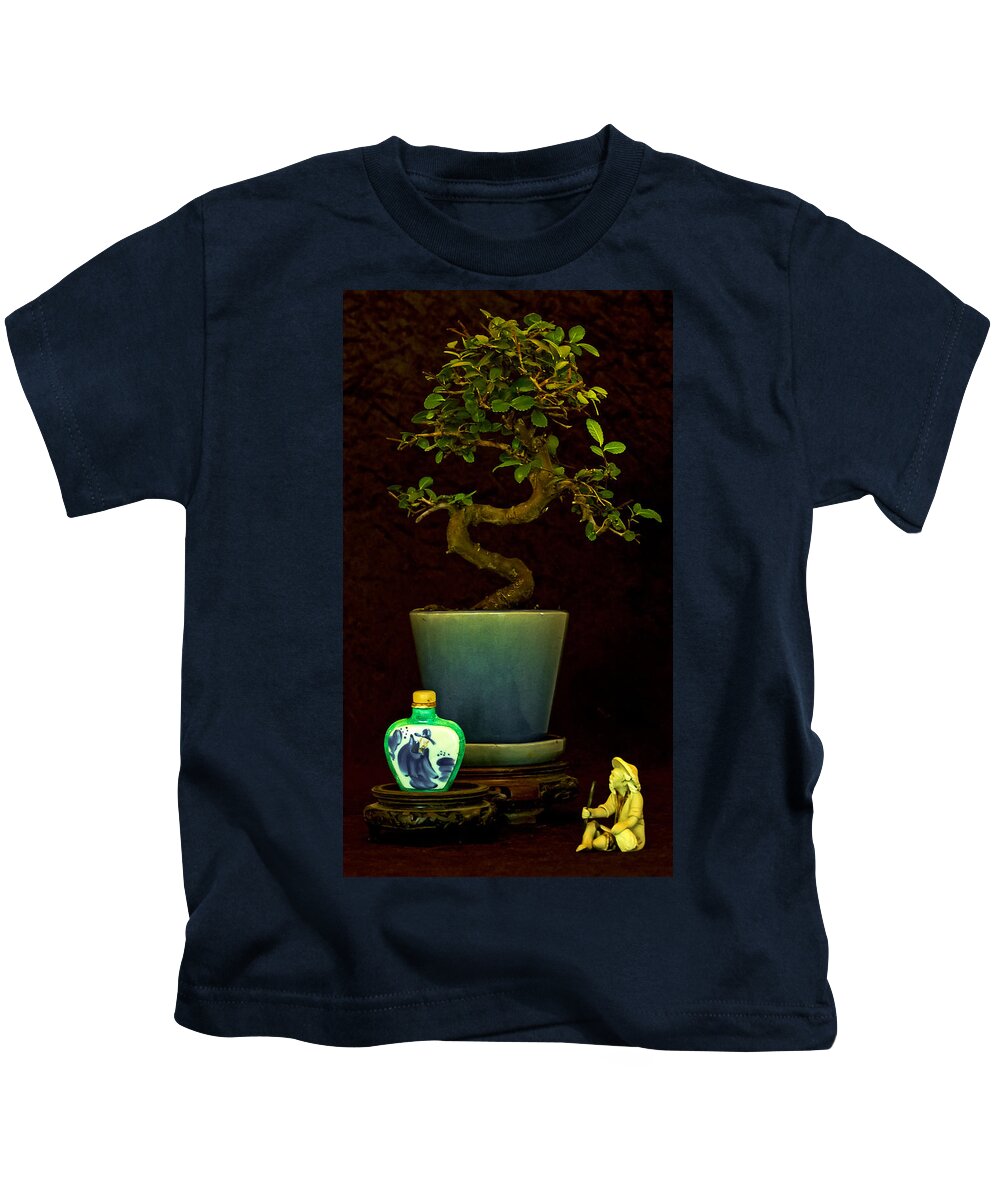 Bonsai Kids T-Shirt featuring the photograph Old Man and The Tree by Elf EVANS