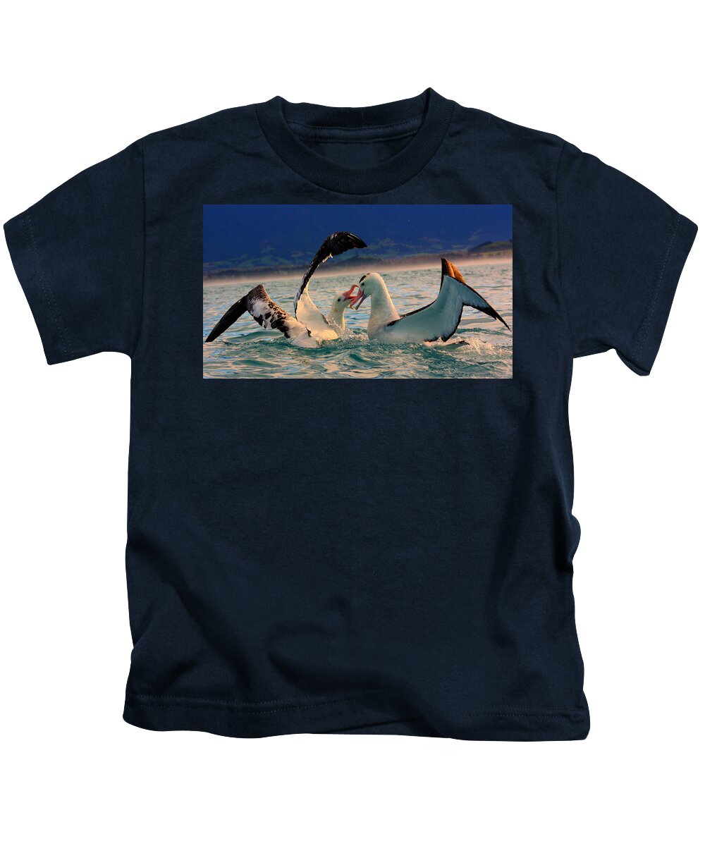 Wandering Albatross Kids T-Shirt featuring the photograph Wandering Albatross #2 by Amanda Stadther