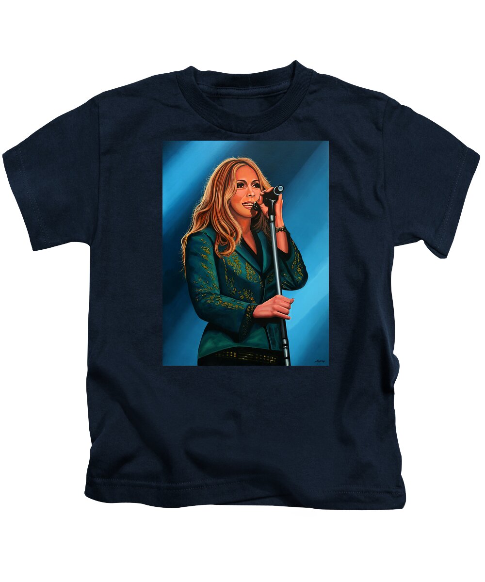 Anouk Kids T-Shirt featuring the painting Anouk Painting by Paul Meijering