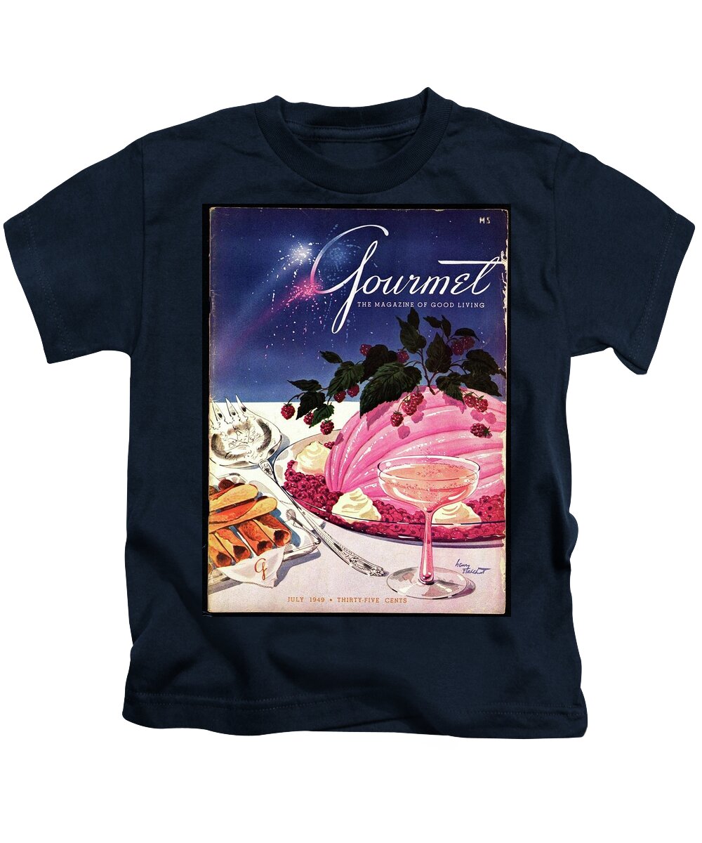 Illustration Kids T-Shirt featuring the photograph A Gourmet Cover Of Mousse by Henry Stahlhut