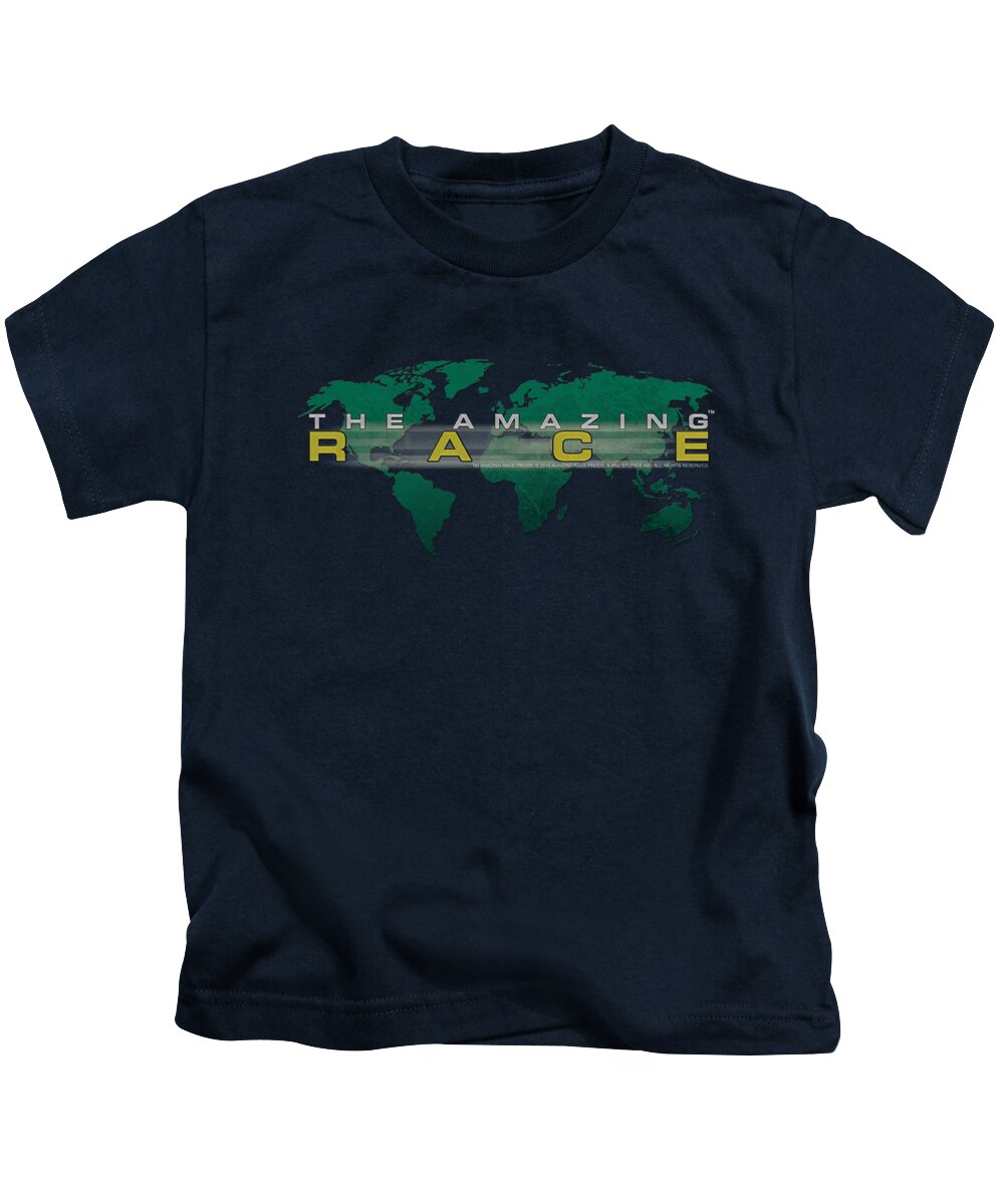 Amazing Race Kids T-Shirt featuring the digital art Amazing Race - Around The World by Brand A