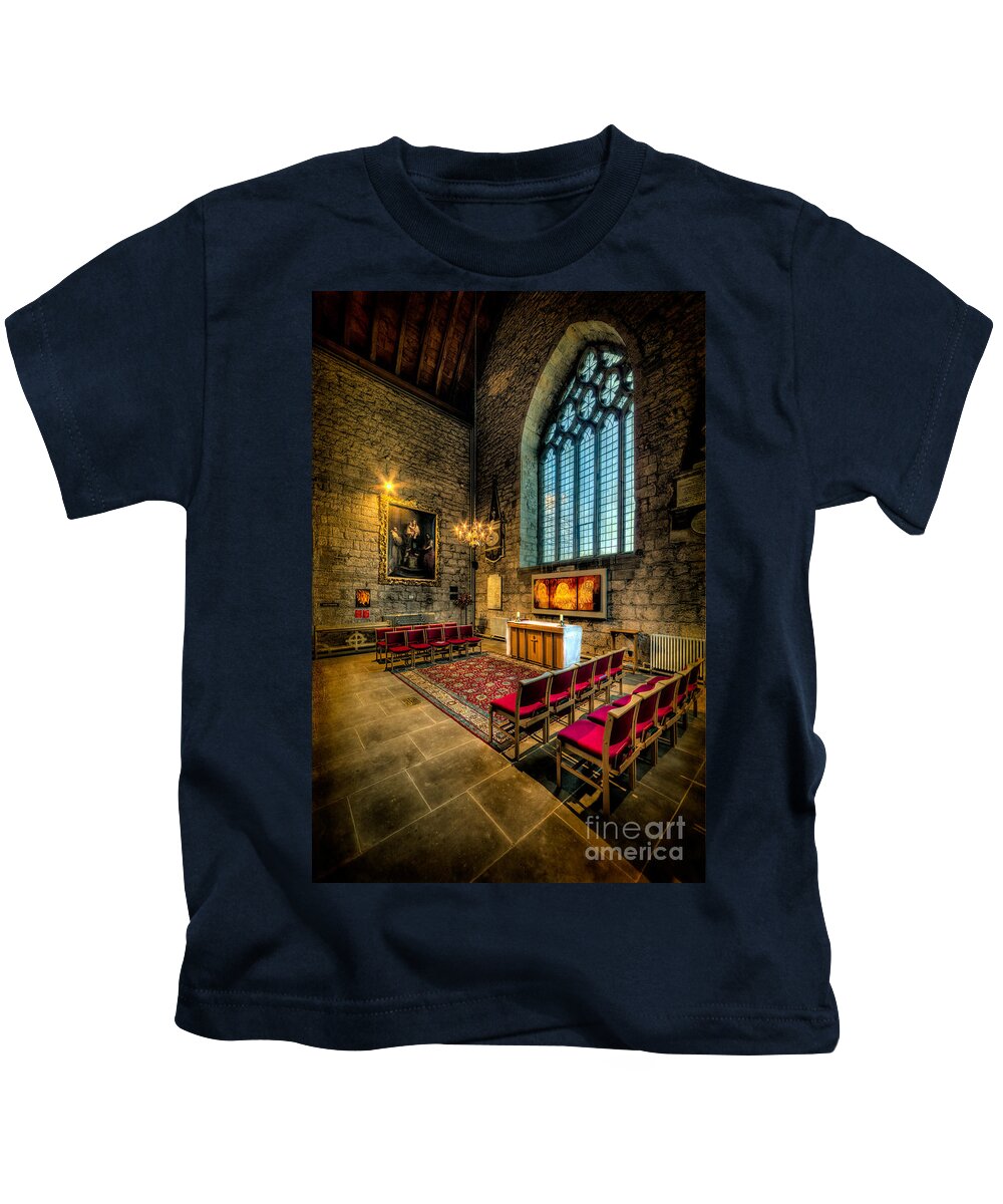 British Kids T-Shirt featuring the photograph Ancient Cathedral by Adrian Evans