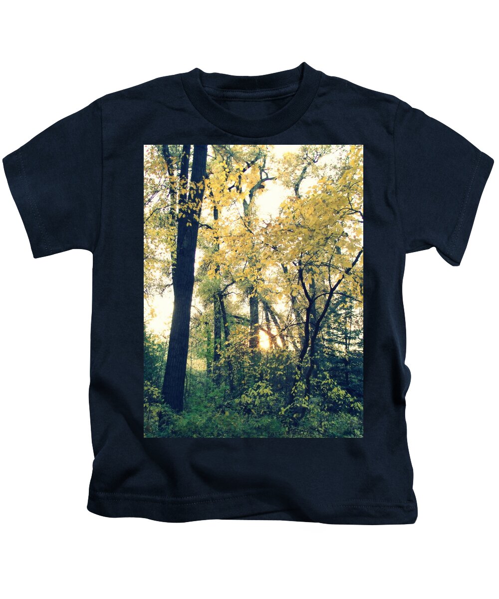 Fall Colors Kids T-Shirt featuring the photograph Autumn Evening by Jessica Myscofski