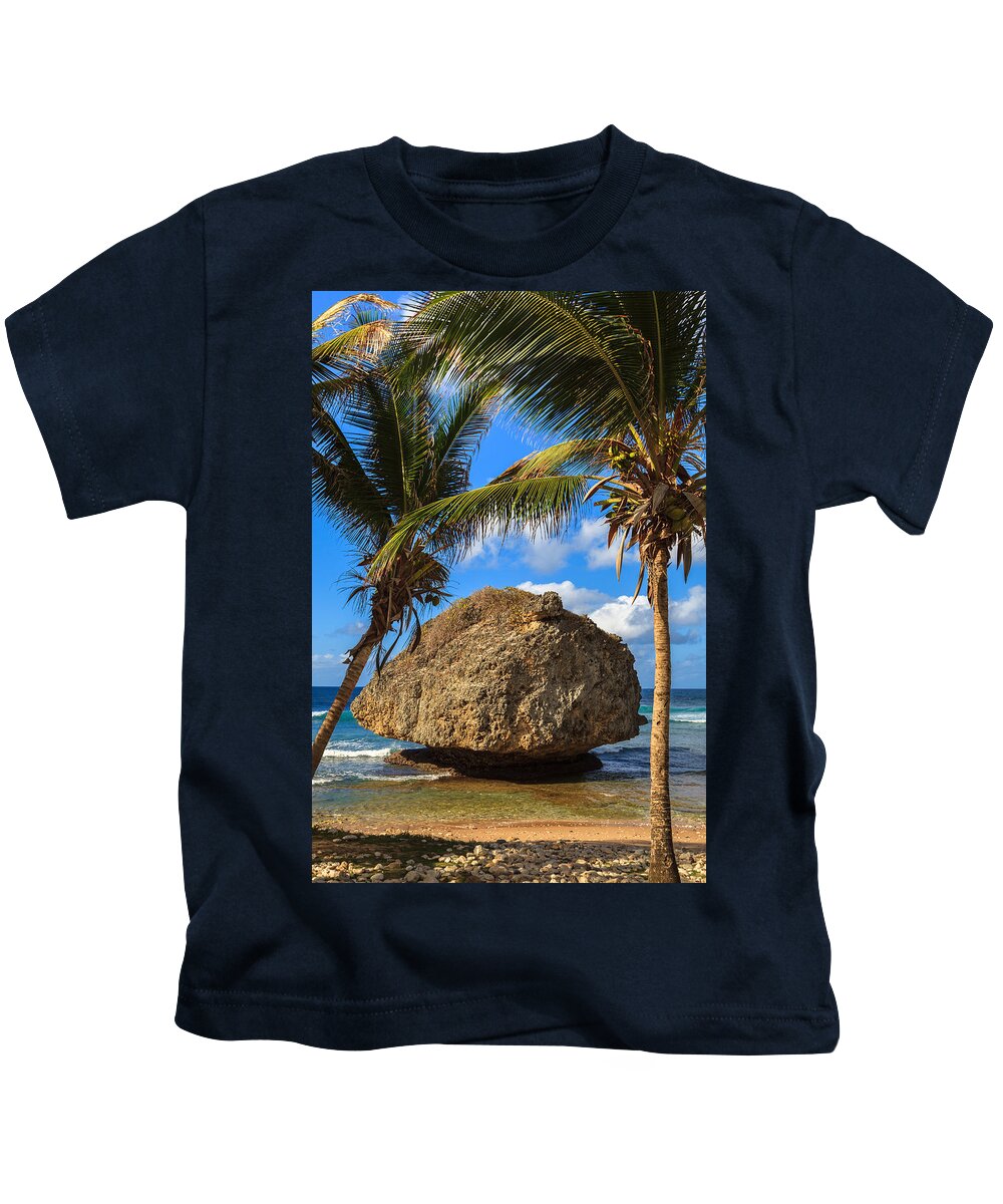 Barbados Kids T-Shirt featuring the photograph Barbados Beach by Raul Rodriguez