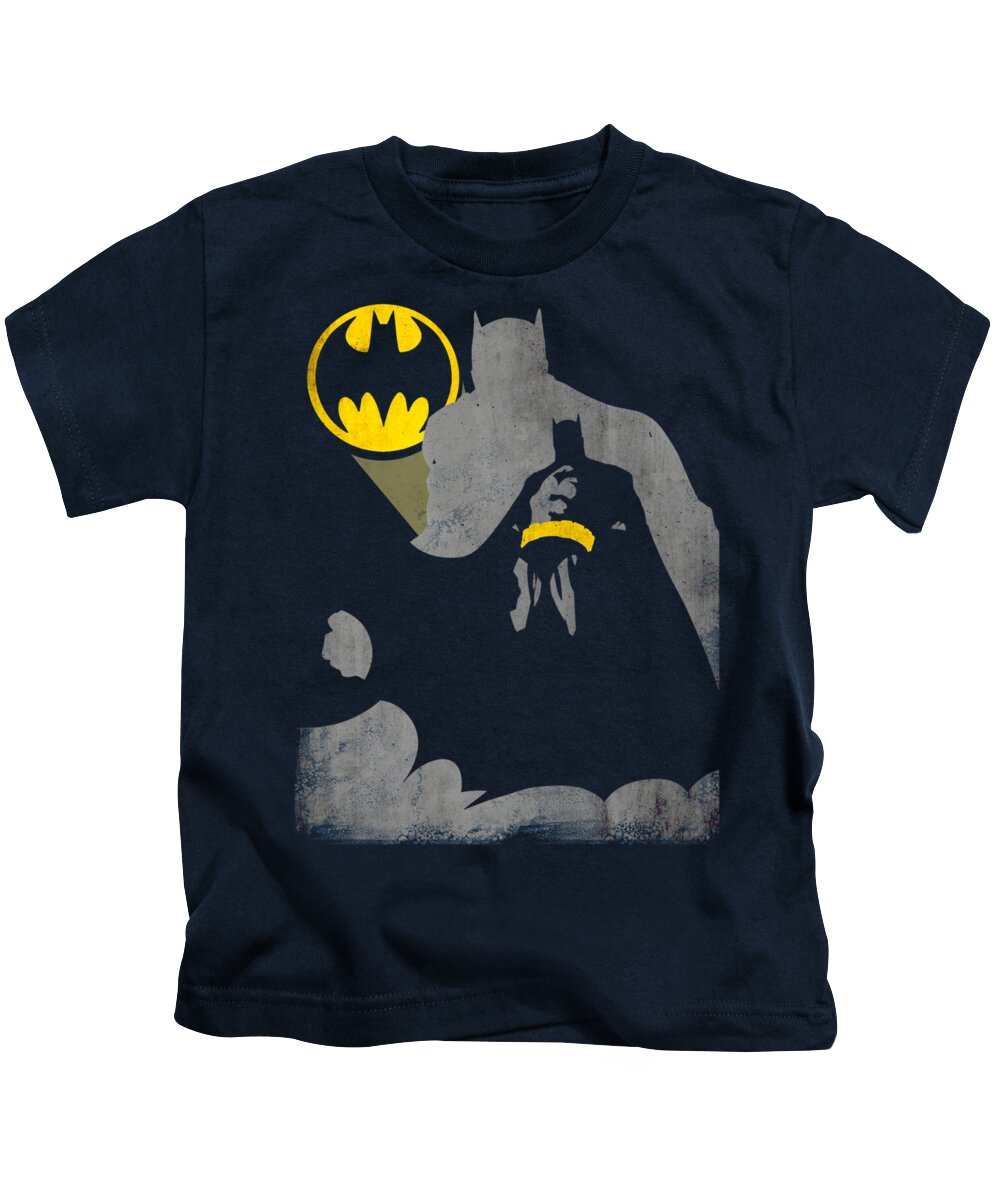  Kids T-Shirt featuring the digital art Batman - Bat Knockout by Brand A