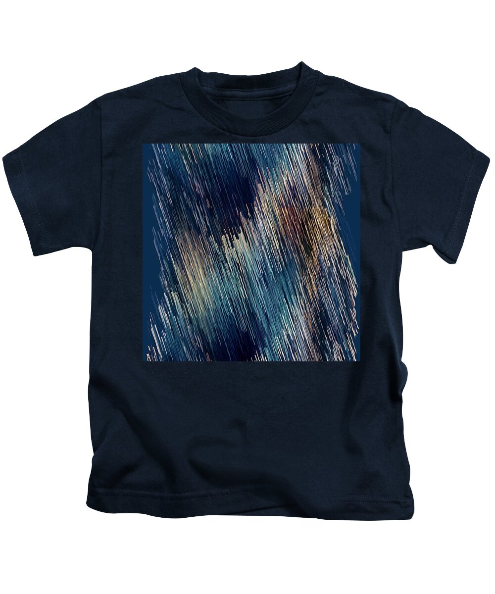 Blue Kids T-Shirt featuring the digital art Below Zero by David Manlove
