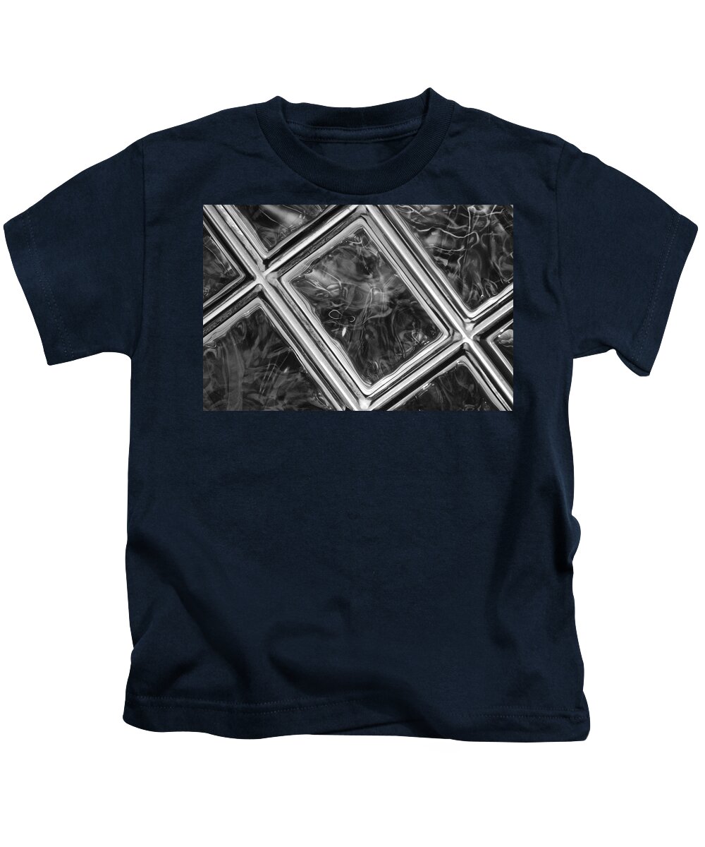 Abstract Kids T-Shirt featuring the photograph Black and White Abstract by Frozen in Time Fine Art Photography