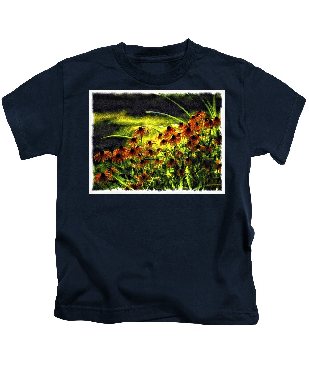 Flowers Kids T-Shirt featuring the photograph Brown Eyed Girls by Steve Harrington