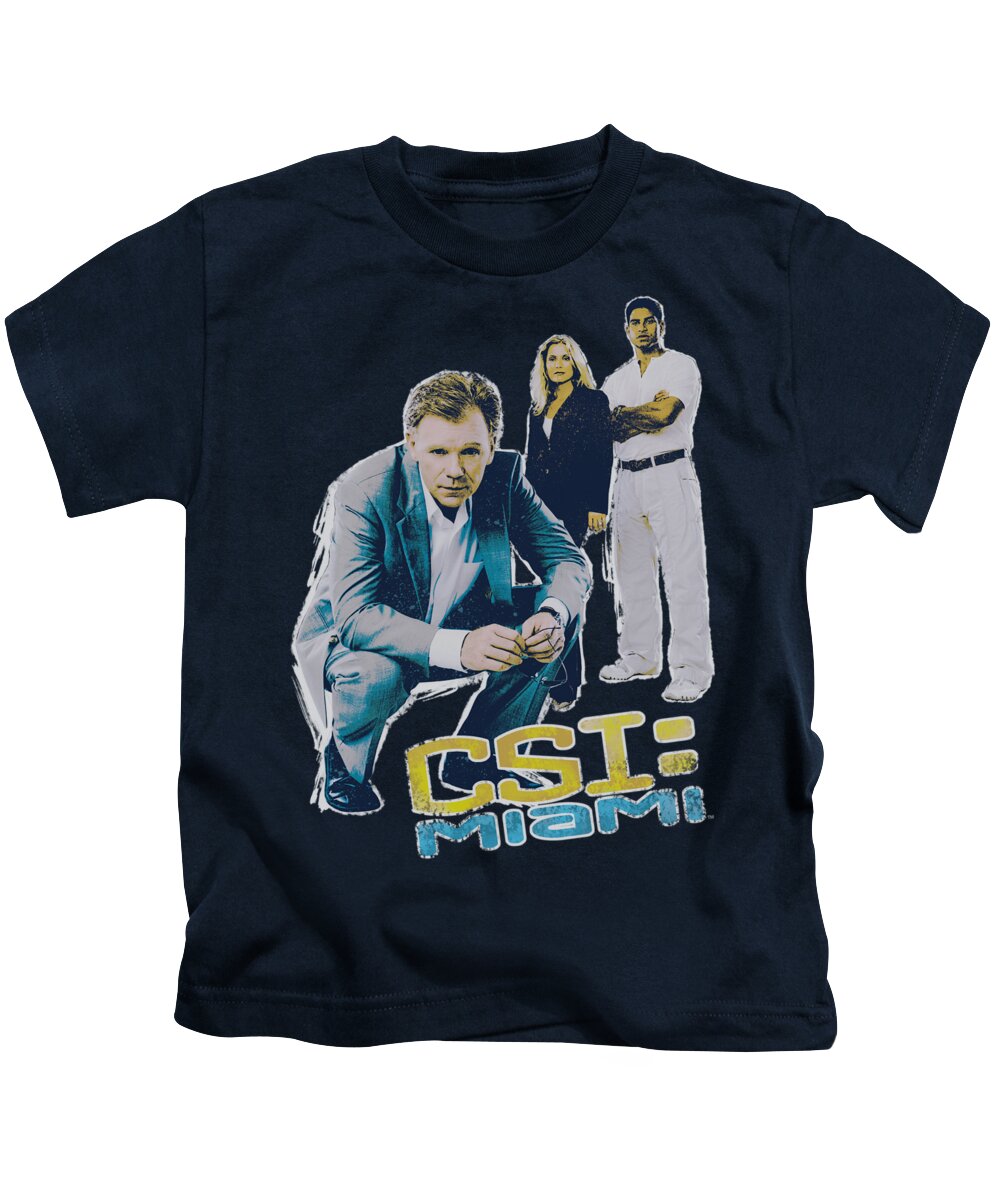 Csi Miami Kids T-Shirt featuring the digital art Csi:miami - In Perspective by Brand A