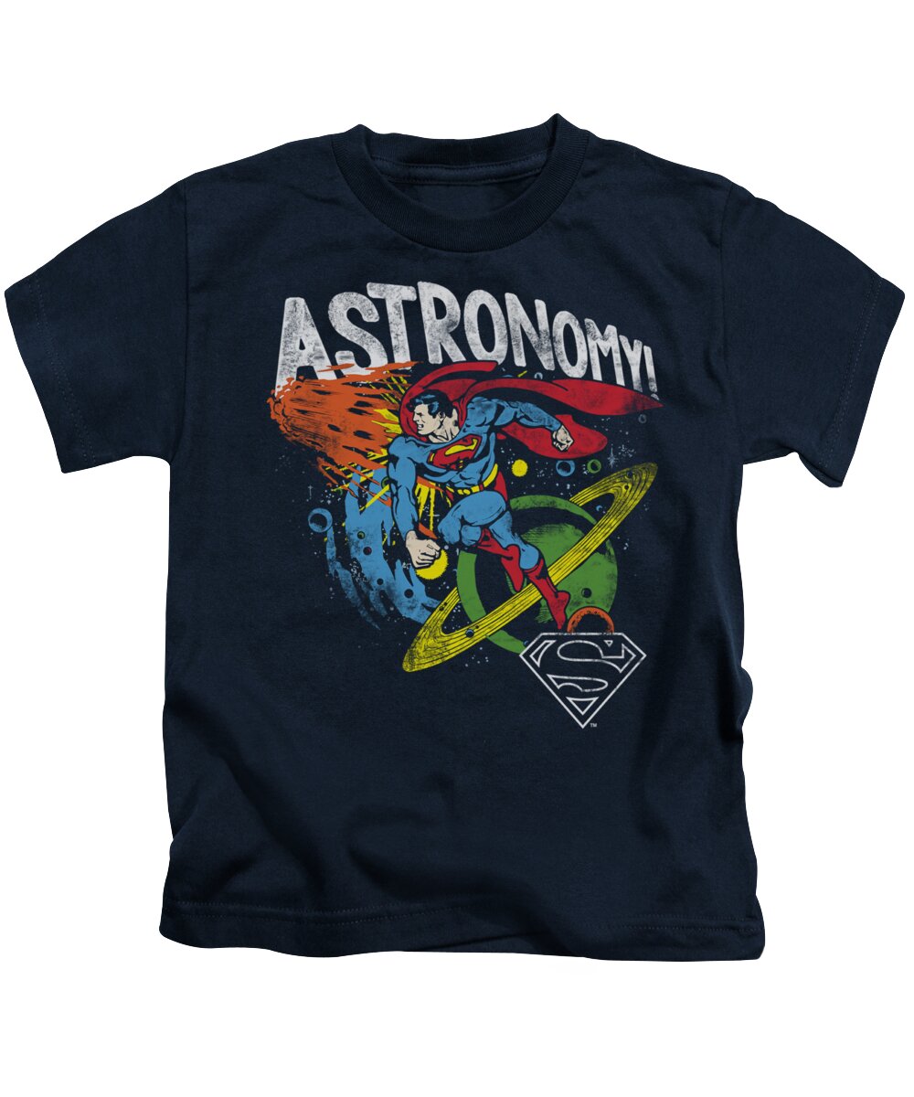 Dc Comics Kids T-Shirt featuring the digital art Dc - Astronomy by Brand A