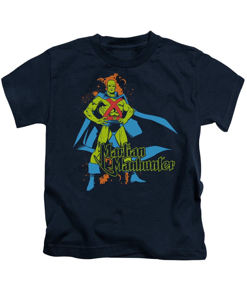 Dc Comics Kids T-Shirt featuring the digital art Dc - Martian Manhunter by Brand A