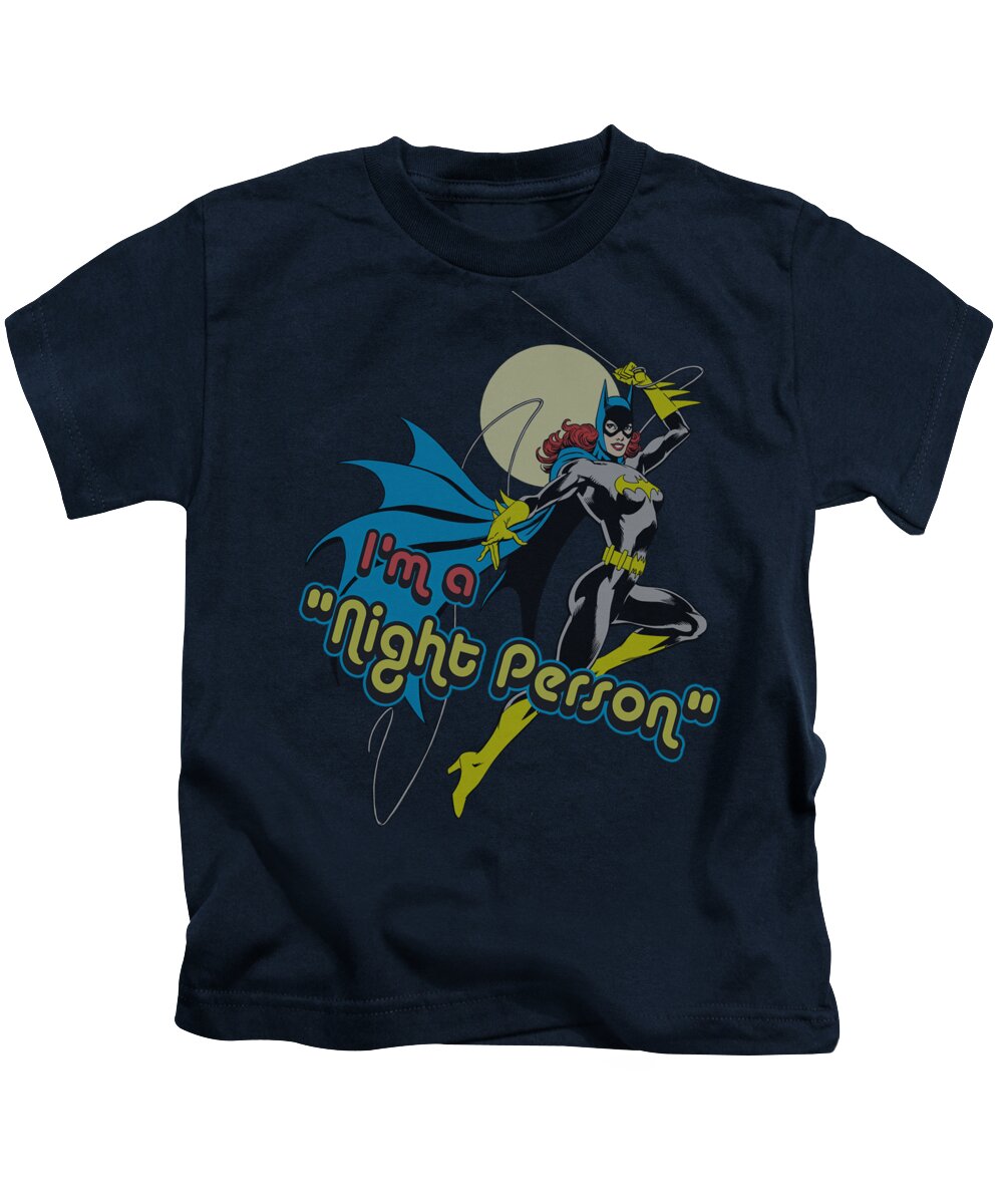 Dc Comics Kids T-Shirt featuring the digital art Dc - Night Person by Brand A