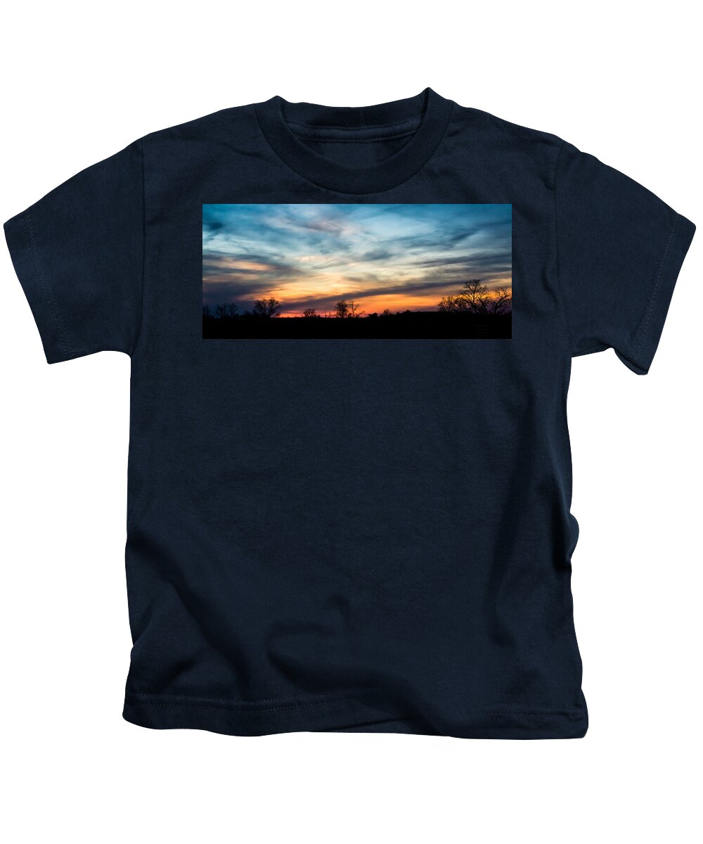Sky Kids T-Shirt featuring the photograph Evening Sky by Holden The Moment