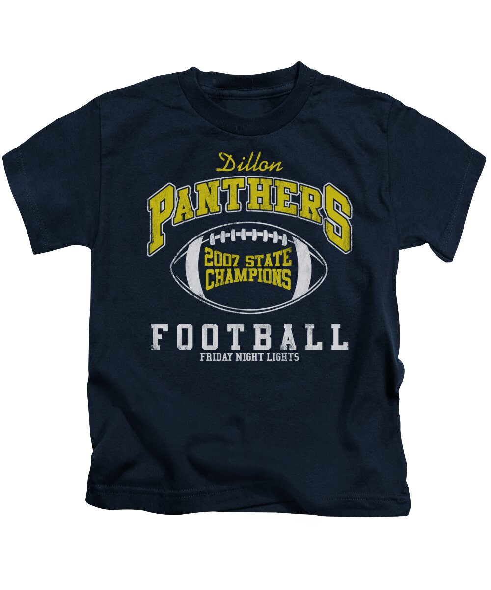 Friday Night Lights Kids T-Shirt featuring the digital art Friday Night Lights - State Champs by Brand A